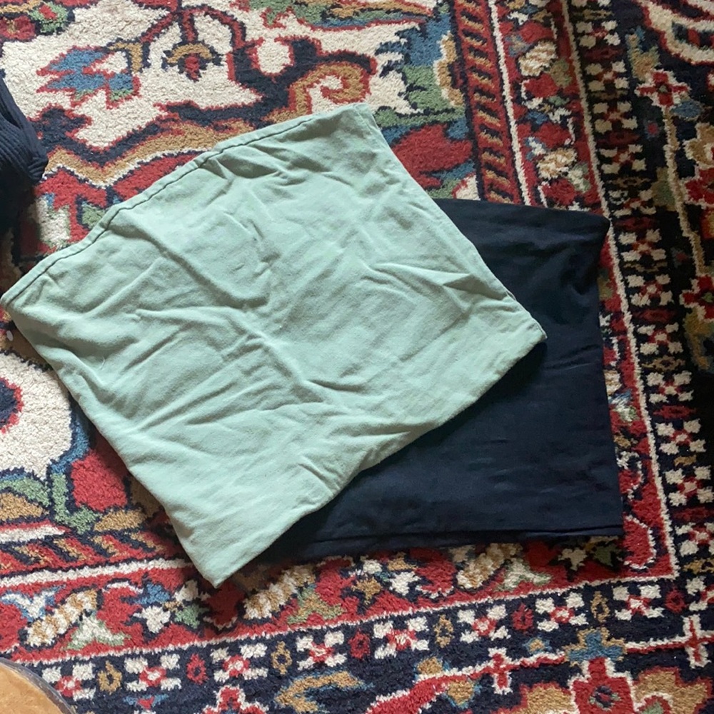 TWO Brandy Melville Tube Tops - Black & Green